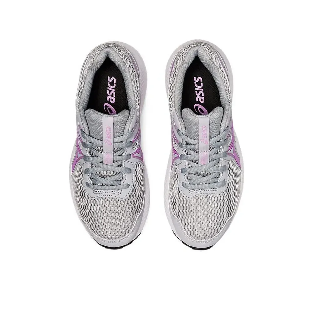 ASICS Girl's Contend 7 GS (Little Kid/Big Kid) Piedmont Grey/Lavender Glow 5.5 B